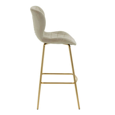 Mink Velvet Bar Chair | Warton