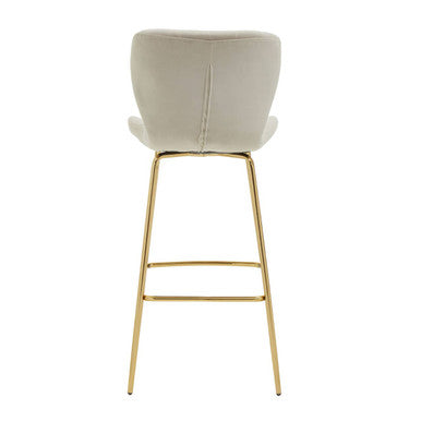 Mink Velvet Bar Chair | Warton