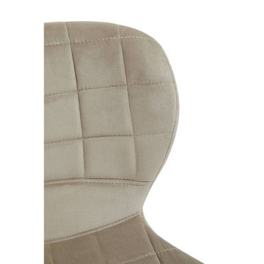 Mink Velvet Bar Chair | Warton