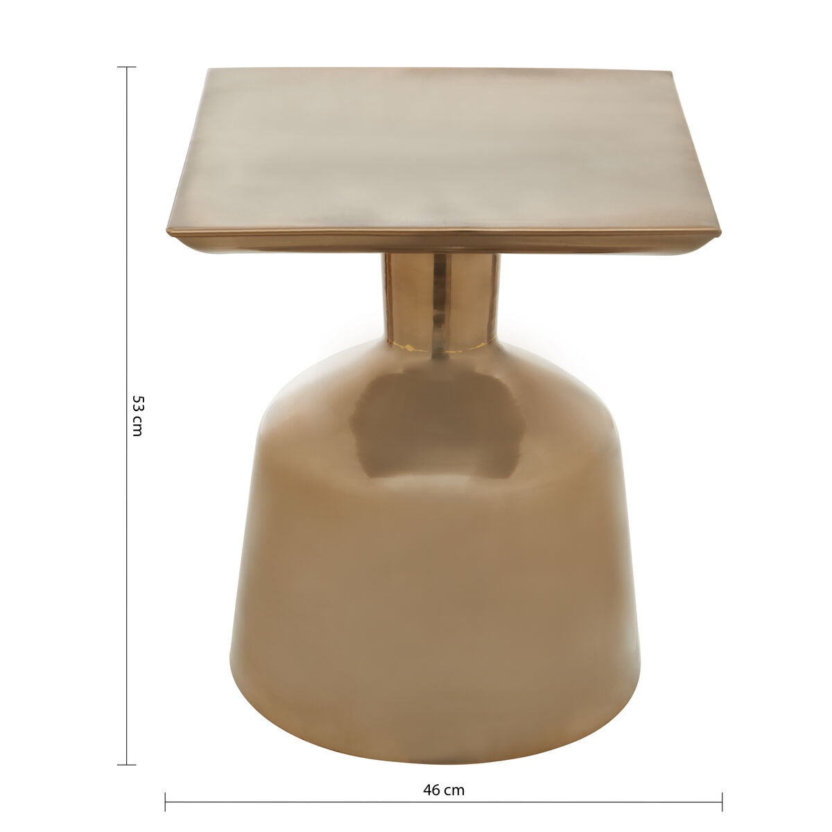 Pazo Antique Gold Finish Side Table