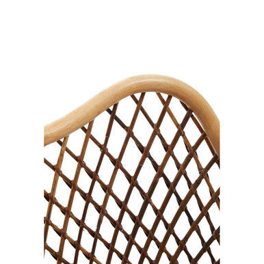 Manado Natural Rattan Chair with Black Finish Legs