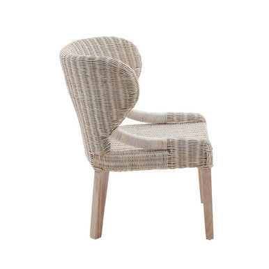 Manado White Wash Rattan Chair