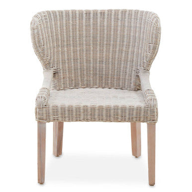 Manado White Wash Rattan Chair
