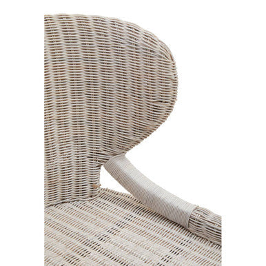 Manado White Wash Rattan Chair