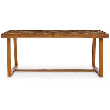 Kendari Natural Teak Wood Rectangular Dining Table