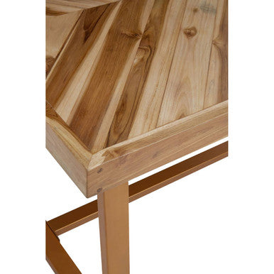 Kendari Natural Teak Wood Rectangular Dining Table