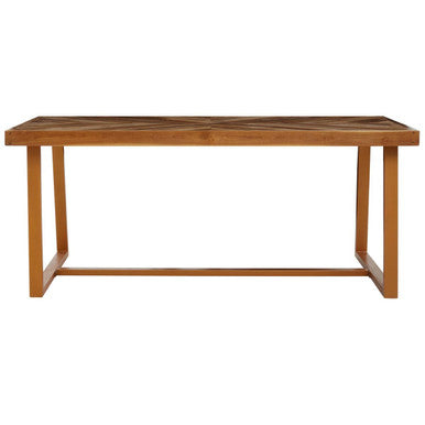 Kendari Natural Teak Wood Rectangular Dining Table