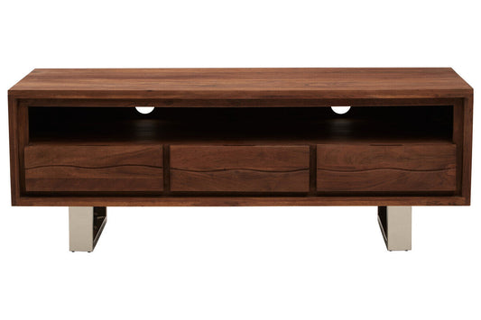 Simla Natural Acacia Wood Media Unit