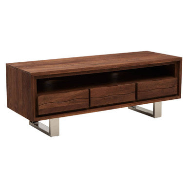 Simla Natural Acacia Wood Media Unit