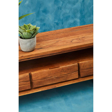 Simla Natural Acacia Wood Media Unit