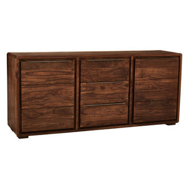 Surati Sheesham and Acacia Wood 2 Door and 3 Drawer Sideboard