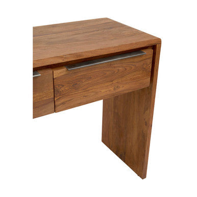 Brown Sheesham and Acacia Wood Console Table with Two Storage Drawers | Surati