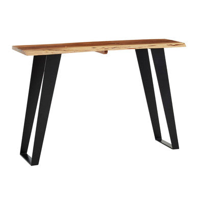 Natural Acacia Wood Live Edge Console Table