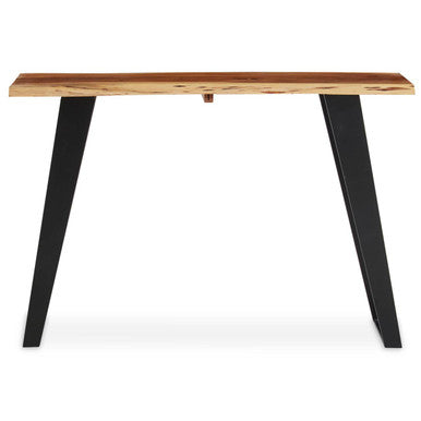 Surax Natural Acacia Wood Live Edge Console Table