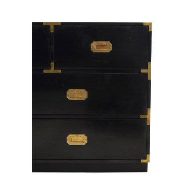 Sarter Black Mango Wood 7 Drawer Chest