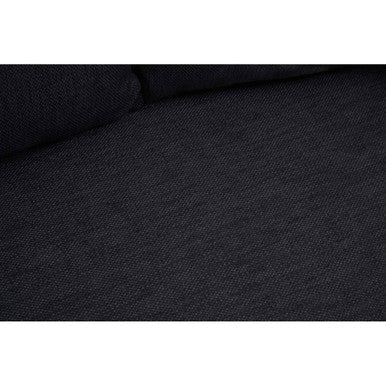 Azalea Black Fabric 2 Seater Sofa with Gold Finish Frame