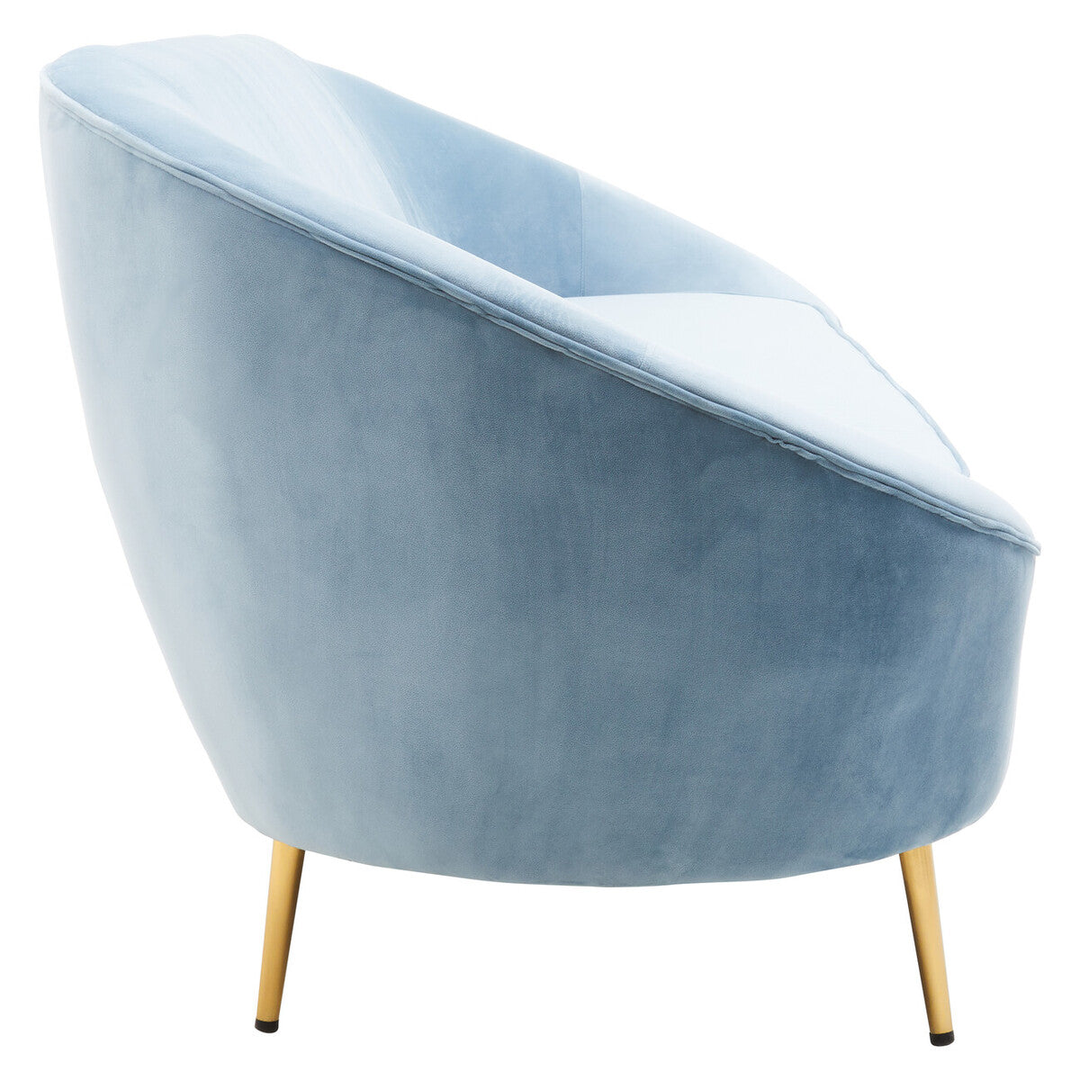 3 Seater Aqua Blue Velvet Sofa | Yasmeen