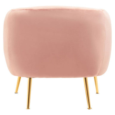 Yasmeen Pink Velvet Tub Armchair