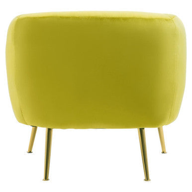 Yasmeen Olive Green Velvet Tub Armchair