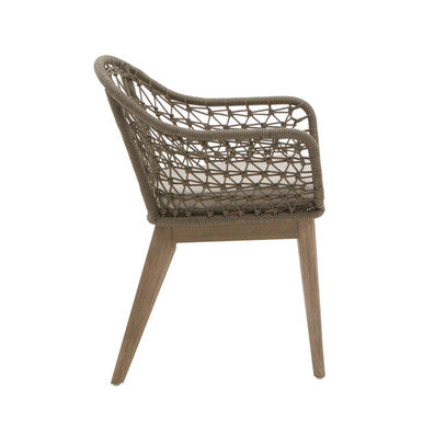 Opus Grey Woven Rope Chair with Cushion