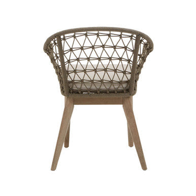 Opus Grey Woven Rope Chair with Cushion