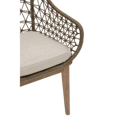 Opus Grey Woven Rope Chair with Cushion