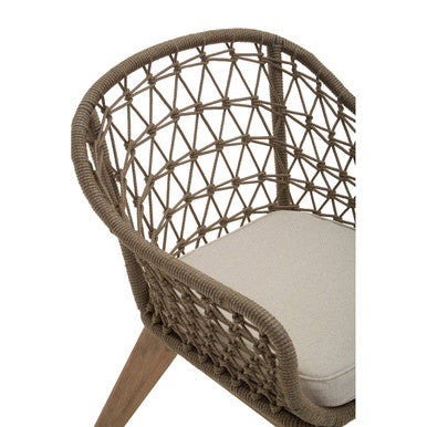 Opus Grey Woven Rope Chair with Cushion