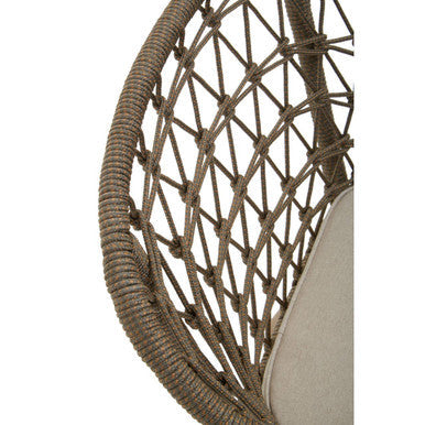 Opus Grey Woven Rope Chair with Cushion