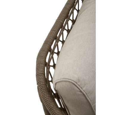 Opus Grey Woven Rope 3 Seater Sofa with Scatter Cushions