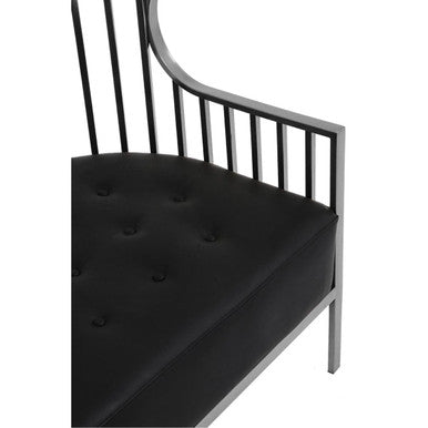 Eliza Silver Finish Dome Cage Two Seater Sofa