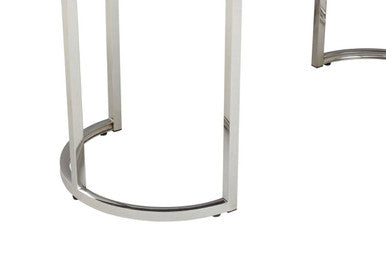 Genoa Grey High Gloss Finish Oval Dining Table