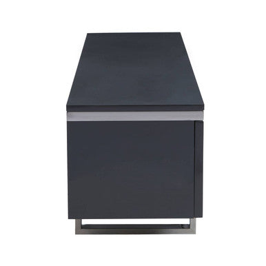 Genoa Grey High Gloss Finish Media Unit
