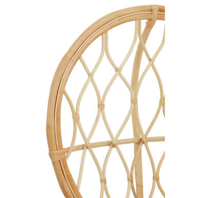 Java Natural Rattan Curved High Back Chair