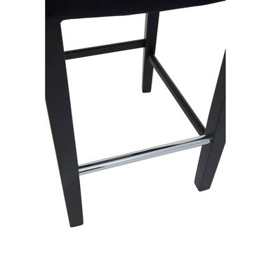 Decatour Black Velvet Bar Chair