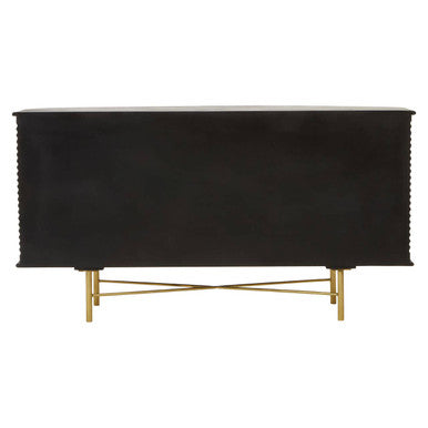 Sojat Dark Finish Mango Wood 3 Door Sideboard