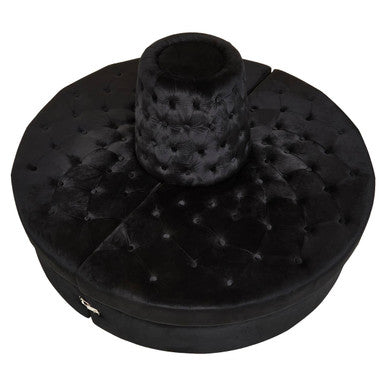 Hartford Black Velvet Modular Round Sofa