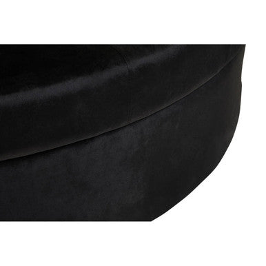 Hartford Black Velvet Modular Round Sofa
