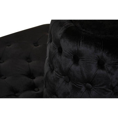 Hartford Black Velvet Modular Round Sofa