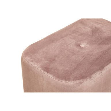 Hartford Dusky Pink Velvet Rectangular Pouffe