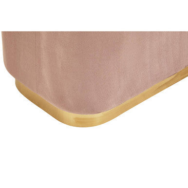 Hartford Dusky Pink Velvet Rectangular Pouffe