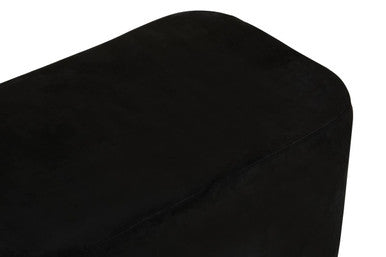 Hartford Black Velvet Bench