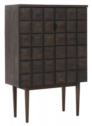 Lucca Recycled Dark Oak Wood Cabinet