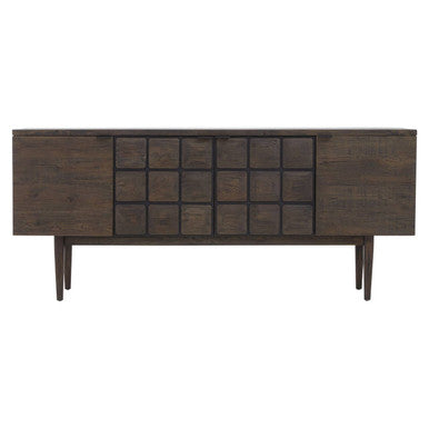 Recycled Dark Oak Wood Sideboard