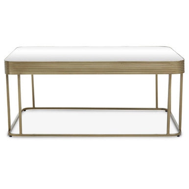 Ella Gold Finish Mirrored Top Coffee Table
