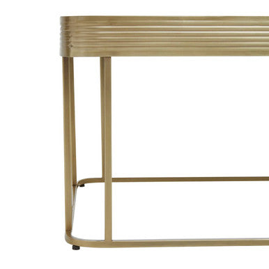 Ella Gold Finish Mirrored Top Coffee Table