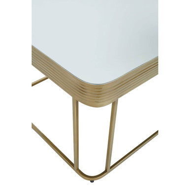 Ella Gold Finish Mirrored Top Coffee Table