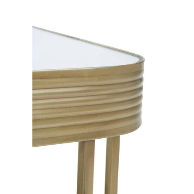 Ella Gold Finish Mirrored Top Coffee Table