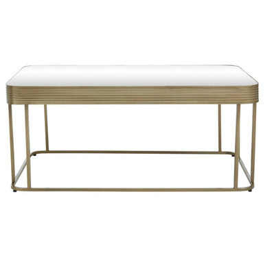 Ella Gold Finish Mirrored Top Coffee Table