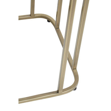 Ella Gold Finish Mirrored Top Side Table