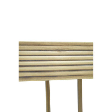 Ella Gold Finish Mirrored Top Side Table
